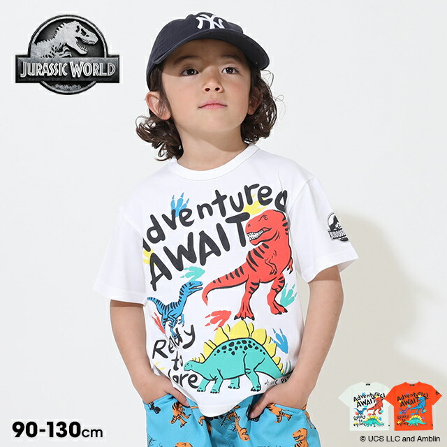 【20％OFF SALE】 ジュラシックワールド イラスト Tシャツ 9404K ベビードール BABYDOLL 子供服 ベビー キッズ 男の子 女の子 ジュラシック・ワールド ジュラシック・パーク 恐竜 セール画像