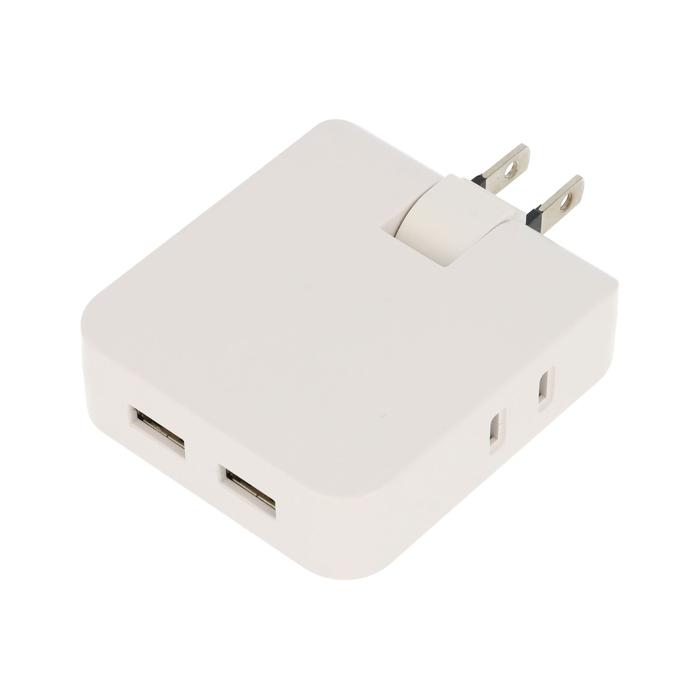 楽天市場】充電器 3口コンセント 1.5m USBポート付