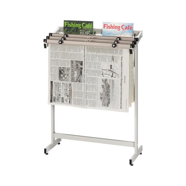 クラウン　新聞架（スチール製）３段タイプ　CR-SN301-W