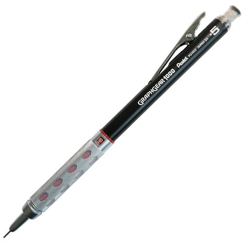 楽天市場】オリジナル限定商品 ぺんてる Pentel グラフギア1000 レッド