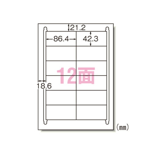 エーワン レーザープリンタラベル　Ａ４－１２面 31161 29,080円