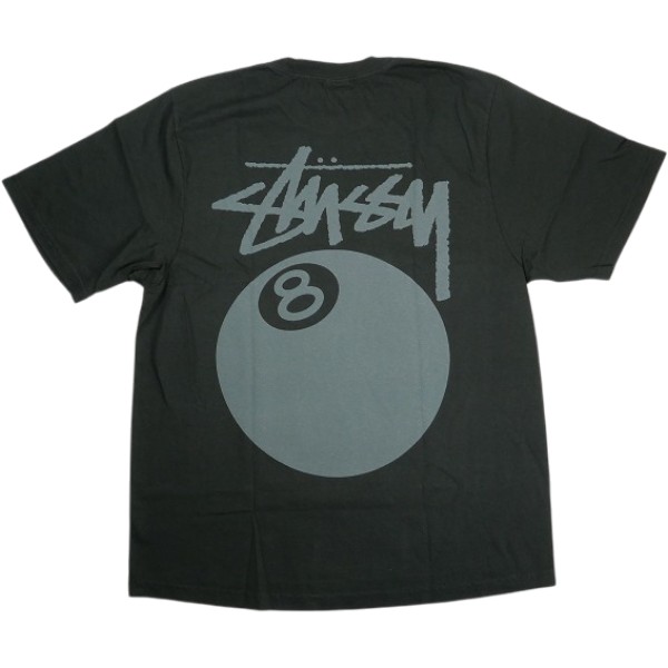 STUSSY ステューシー 26SS 8 BALL TEE PIGMENT DYED Faded Black ティーシャツ 黒 Size 【S】 【新古品・未当てはめる品】 30008655