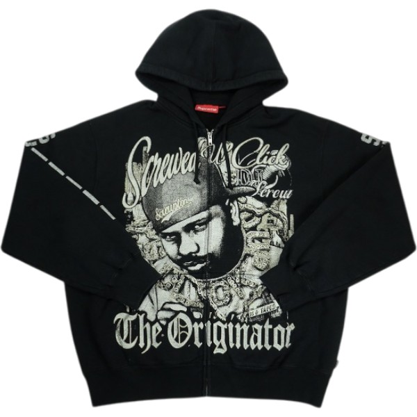 SUPREME シュプリーム ×DJ Screw 26SS Zip Up Hooded Sweatshirt Black ジップパーカー 黒 Size 【M】 【新古品・未使用品】 20840208