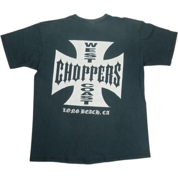 VINTAGE ヴィンテージ West Coast Choppers ウェストコーストチョッパーズ Iron Cross Tee ティーシャツ 黒 Size 【L】 【中古品-好いたらしい】 30009674
