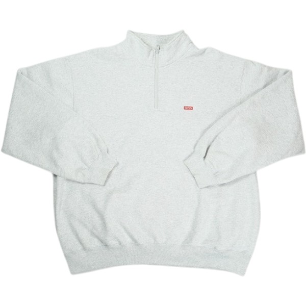 SUPREME シュプリーム 25SS Small Box Half Zip Pullover Ash Grey ハーフジップスウェット 灰 Size 【S】 【中古品-好いたらしい】 30009785