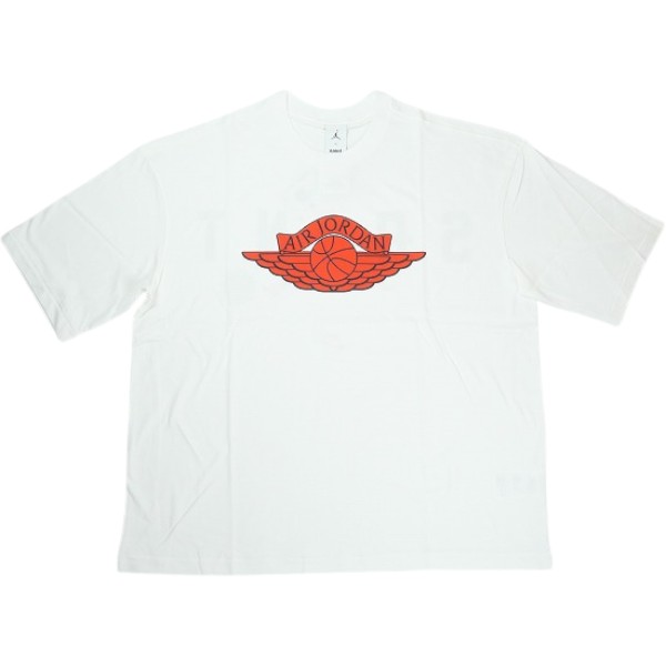 SAINT MICHAEL 仙 マイケル ×Jordan Brand JORDAN SM S/S T-SHIRT WHITE/UNIVERSITY RED ティーシャツ 白 Size 【L】 【新古品・未当て嵌める品】 30009915