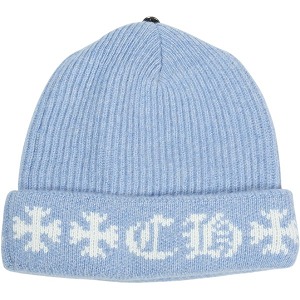 CHROME HEARTS クロム・ハーツ ASPEN EXCLUSIVE BIG DADDY BEANIE SKY BLUE ビーニー ASPEN押さえるビーニー 水色 Size 【無償性】 【新古品・未当て嵌める品】 20832055