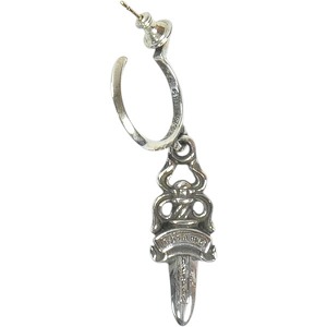CHROME HEARTS クロム・ハーツ ＃5 DAGGER HOOP ERNG SILVER ピアス 銀 Size 【無償性】 【新古品・未当て嵌める品】 20820204