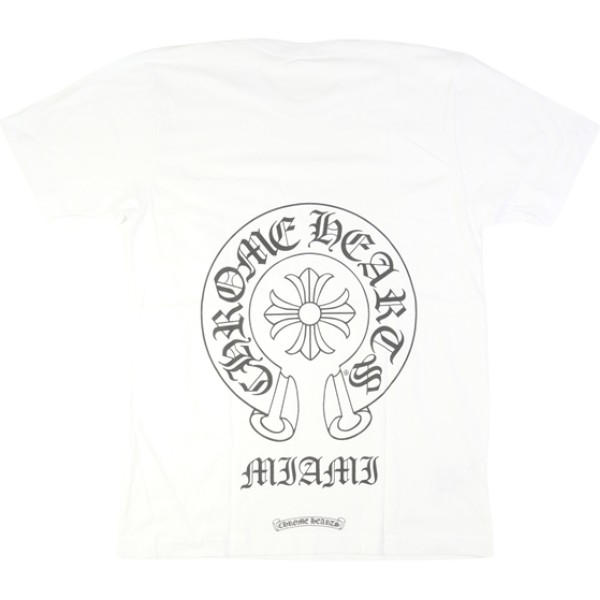 CHROME HEARTS クロム・ハーツ MIAMI Horseshoe S/S Tee White マイアミ限定 Tシャツ 白 Size 【L】 【新古品・未使用品】 30009971｜ブランド古着の買取販売STAY246