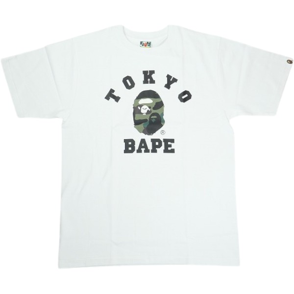 A BATHING APE ア ベイシング エイプ 26SS 1ST CAMO TOKYO COLLEGE TEE WHITE 東京限定Tシャツ 白 Size 【M】 【新古品・未使用品】 30011327|ブランド古着の買取販売STAY246
