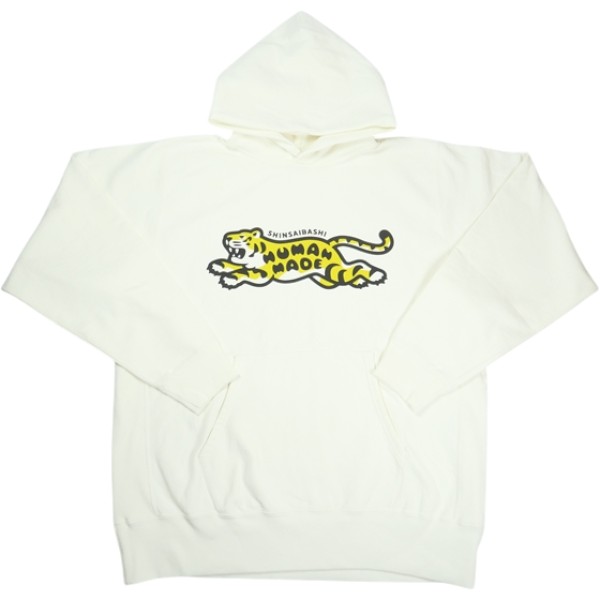 HUMAN MADE ヒューマンメイド 25AW ANIMAL HOODIE WHITE HM30CS066 心斎橋限定 タイガーパーカー 白 Size 【XXL】 【新古品・未使用品】 20836001|ブランド古着の買取販売STAY246