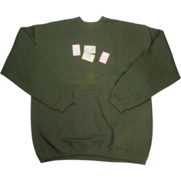 TENDERLOIN アンダーカット HUG CREWNECK SWEATSHIRTS OLIVE クルーネックスウェット オリーブ Size 【XL】 【中古品-似つかわしい】 20836487