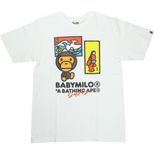 A BATHING APE ア ベイシング エイプ 26SS JAPAN ART BABY MILO TEE WHITE 日本限定Tシャツ 白 Size 【S】 【新古品・未使用品】 30011297|ブランド古着の買取販売STAY246