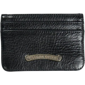CHROME HEARTS クロム・ハーツ DOUBLE SIDE LEATHER CARD CASE BLK 歌留多容れもの 黒 Size 【無償性】 【新古品・未当てはめる品】 20824811
