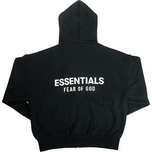 Fear of God フィアーオブゴッド ESSENTIALS Classic Full Zip-Up Hoodie Black ジップパーカー 黒 Size 【S】 【新古品・未使用品】 20831354|ブランド古着の買取販売STAY246