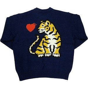 楽天市場】ヒューマンメイド ラグラン ニット トレーナー 紺色