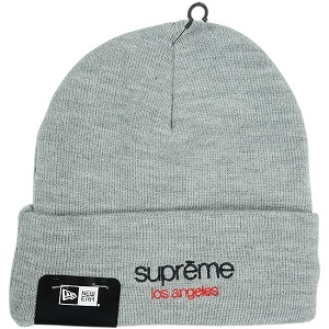 SUPREME シュプリーム 25FW New Era Classic Logo Shop Beanie Heather Grey ロサンゼルス限定ビーニー 灰 Size 【フリー】 【新古品・未使用品】 20832257｜ブランド古着の買取販売STAY246