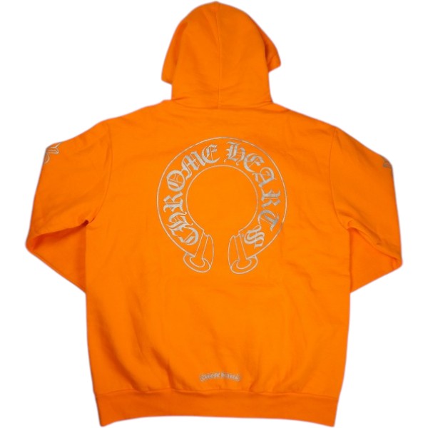 CHROME HEARTS クロム・ハーツ MIAMI EXLUSIVE HORSESHOE HOODIE ORANGE マイアミ押さえるパーカー オレンジ色 Size 【M】 【新古品・未当て嵌める品】 20837674
