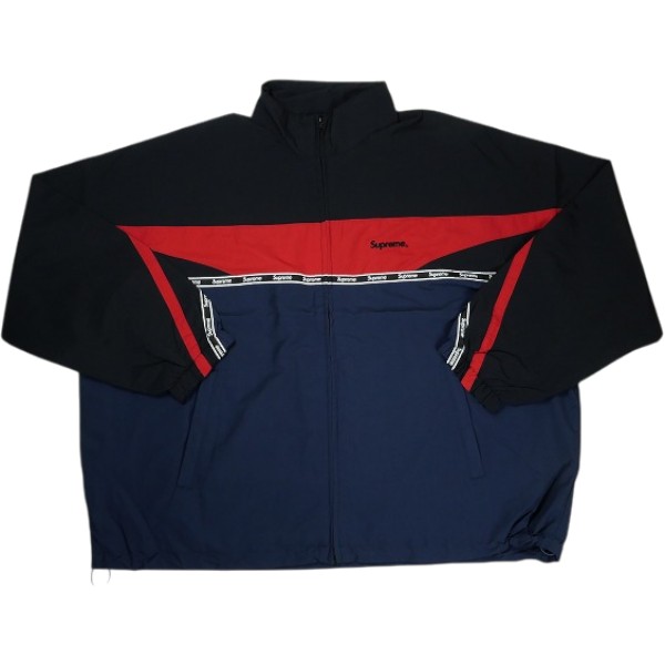 SUPREME シュプリーム 26SS Logo Taping Track Jacket Navy 貨物自動車上衣 紺 Size 【XL】 【新古品・未当て嵌める品】 30008494
