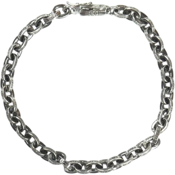 CHROME HEARTS クロム・ハーツ PAPER CHAIN BRACELET SLV I07-SLV 腕輪 銀 Size 【無償性】 【新古品・未当て嵌める品】 30008605