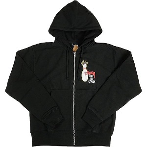 ステューシー ジップパーカー黒 STUSSY ステューシー WORLD TOUR ZIP HOOD 3973514[full zip
