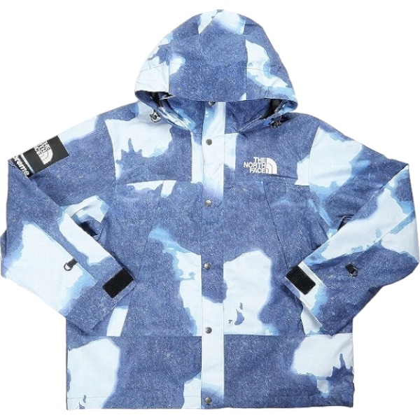 SUPREME シュプリーム &times;THE NORTH FACE 21AW Bleached Denim Print Mountain Jacket Indigo ジャケット インディゴ Size 【L】 【新古品・未使用品】 20836640｜ブランド古着の買取販売STAY246