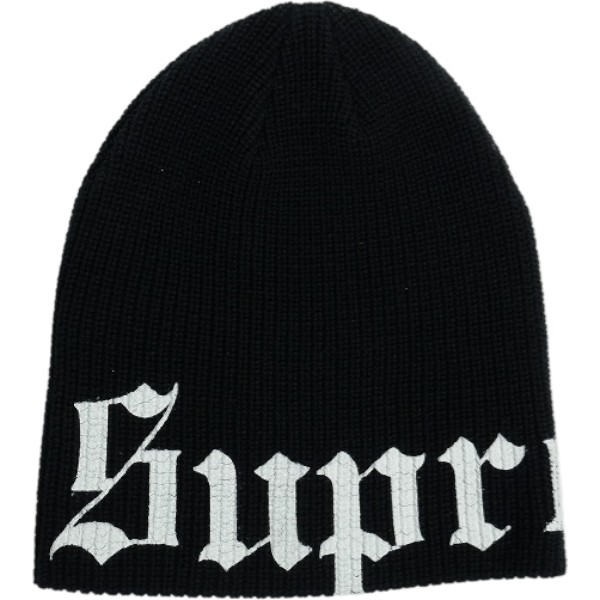 SUPREME シュプリーム 26SS Old English Printed Beanie Black ビーニー 黒 Size 【フリー】 【新古品・未使用品】 20837015｜ブランド古着の買取販売STAY246