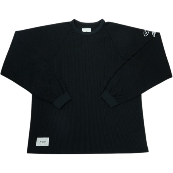 WTAPS ダブルタップス 26SS WAFFLE LS POLY 261ATDT-CSM17 サーマルロンT 黒 Size 【4】 【新古品・未当て嵌める品】 30008952