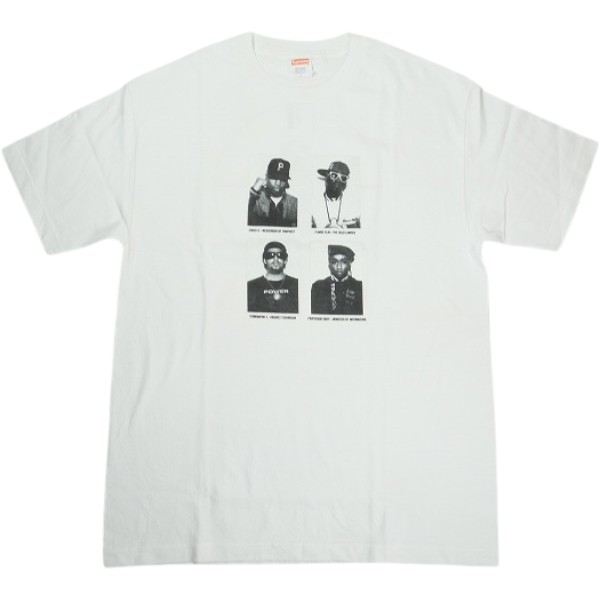 SUPREME シュプリーム ×Public Enemy 06SS Tee White プルオーバー 白 Size 【L】 【中古品-好いたらしい】 30009702