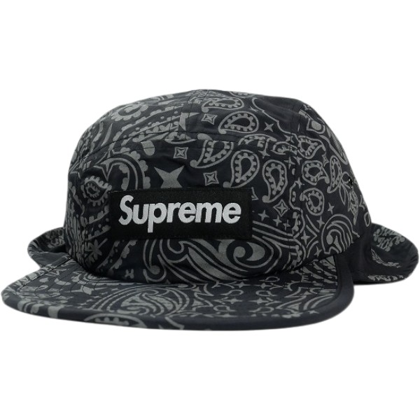 SUPREME シュプリーム 26SS Reflective Bandana Sunshield Camp Cap Black キャンプキャップ 黒 Size 【無償性】 【新古品・未当て嵌める品】 30009733