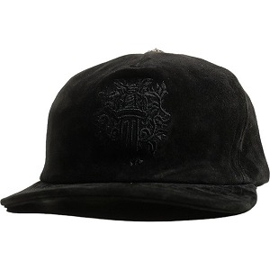 CHROME HEARTS クロム・ハーツ SLOUCHY 5 PANEL CAP なめし革旗がしら 黒 Size 【無償性】 【新古品・未当て嵌める品】 20797644