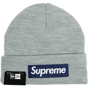 SUPREME シュプリーム &times;New Era 25FW Box Logo Beanie Heather Grey ボックスロゴビーニー 灰 Size 【フリー】 【新古品・未使用品】 20831477｜ブランド古着の買取販売STAY246