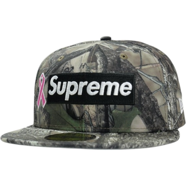 SUPREME シュプリーム  25FW Breast Cancer Awareness Box Logo New Era Truetimber HTC Camo ニューエラキャップ 茶 Size 【7 3/8(M)】 【新古品・未当て嵌める品】 30009221