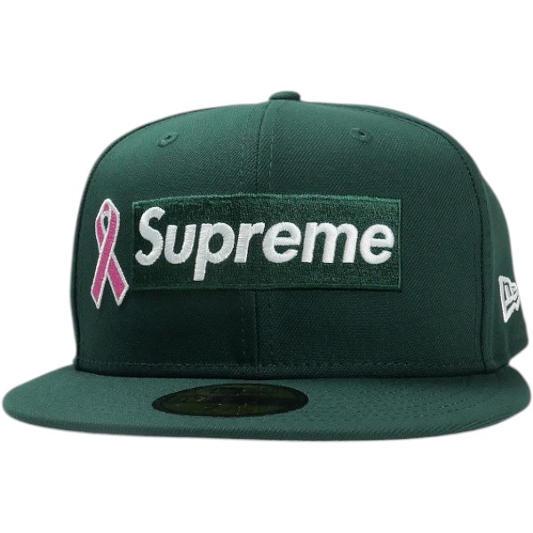 SUPREME シュプリーム 25FW Breast Cancer Awareness Box Logo New Era Dark Green ニューエラキャップ  緑 Size 【7 1/2(L)】 【新古品・未当てはめる品】 30009227
