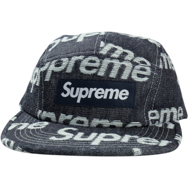 SUPREME シュプリーム 25FW Jacquard Logos Denim Camp Cap Rigid Indigo キャンプキャップ インディゴ Size 【フリー】 【新古品・未使用品】 30012263｜ブランド古着の買取販売STAY246