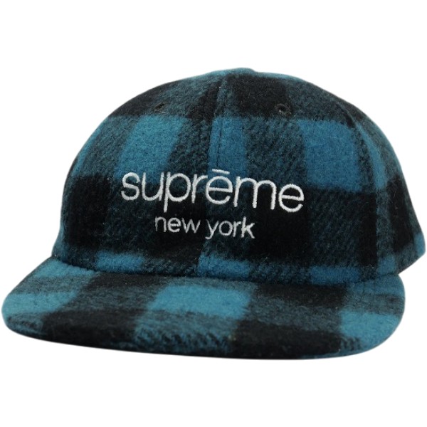 SUPREME シュプリーム 16AW Buffalo Plaid Wool Classic Logo 6-Panel Cap Blue キャップ 青 Size 【フリー】 【新古品・未使用品】 30008093|ブランド古着の買取販売STAY246