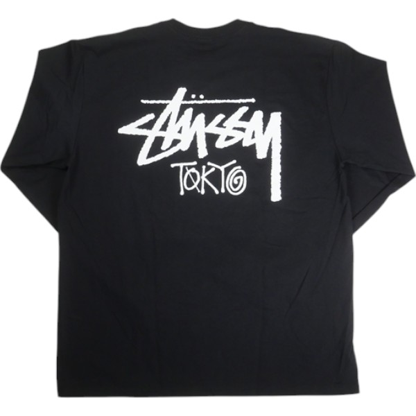 STUSSY ステューシー STOCK TOKYO LS TEE BLACK 日本の首都制限事項ロンT 黒 Size 【S】 【新古品・未当てはめる品】 30009003