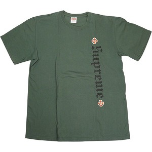 SUPREME シュプリーム 17AW Independent Old English Tee Olive Green プルオーバー 緑 Size 【M】 【中古品-好いたらしい】 20834623