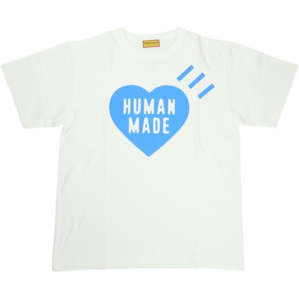 HUMAN MADE ヒューマンメイド 26SS Heart T-Shirt White/Blue OFFLINE STORE 限定Tシャツ 白 Size 【L】 【新古品・未使用品】 30012920|ブランド古着の買取販売STAY246