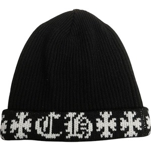 Chrome Hearts 黒ビーニー 100%ウール Chrome Hearts クロムハーツ 黒ビーニー 100%ウール