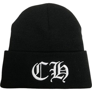 CHROME HEARTS クロム・ハーツ CH WATCH CAP BLACK/WHITE ビーニー 黒 Size 【無償性】 【新古品・未当て嵌める品】 20834979