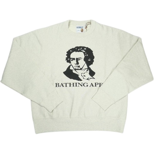 A BATHING APE ア ベイシング エイプ CLASSIC BATHING APE RELAXED FIT CREWNECK クルーネックスウェット 灰 Size 【M】 【新古品・未使用品】 30008390｜ブランド古着の買取販売STAY246
