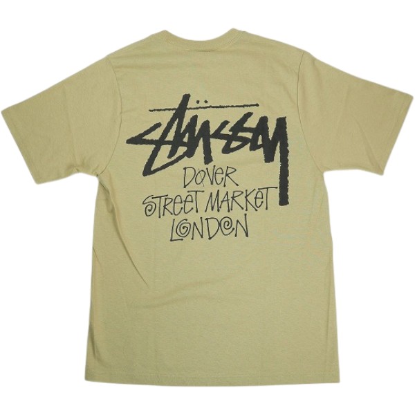 STUSSY ステューシー ×DOVER STREET MARKET 23AW STOCK DSM LONDON KHAKI TEE Tシャツ カーキ Size 【S】 【新古品・未使用品】 30008562|ブランド古着の買取販売STAY246