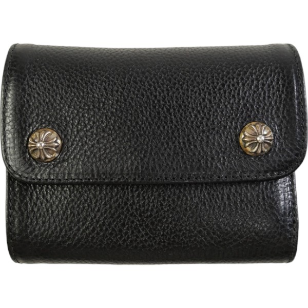 CHROME HEARTS クロム・ハーツ HVY WT LTHR WAVE MINI WALLET ミニウォレット 黒 Size 【フリー】 【新古品・未使用品】 20834230｜ブランド古着の買取販売STAY246