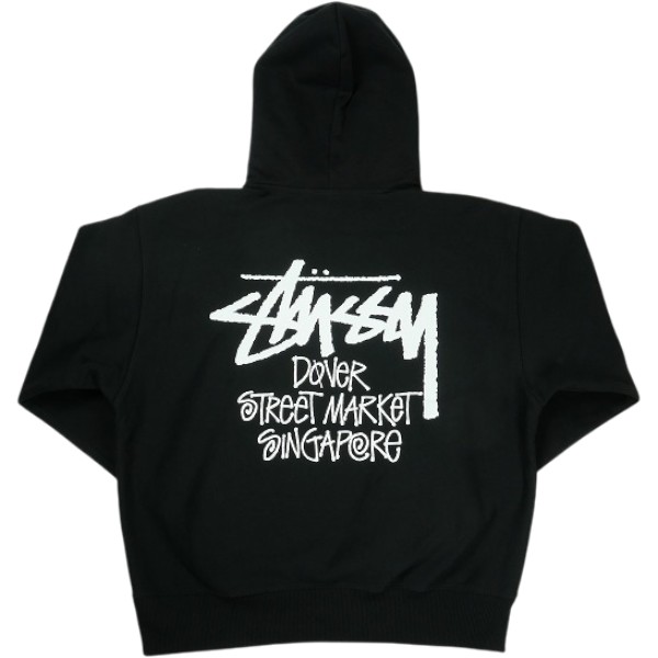 STUSSY ステューシー ×DOVER STREET MARKET STOCK DSM SINGAPORE HOODIE BLACK パーカー 黒 Size 【M】 【新古品・未使用品】 20839180|ブランド古着の買取販売STAY246