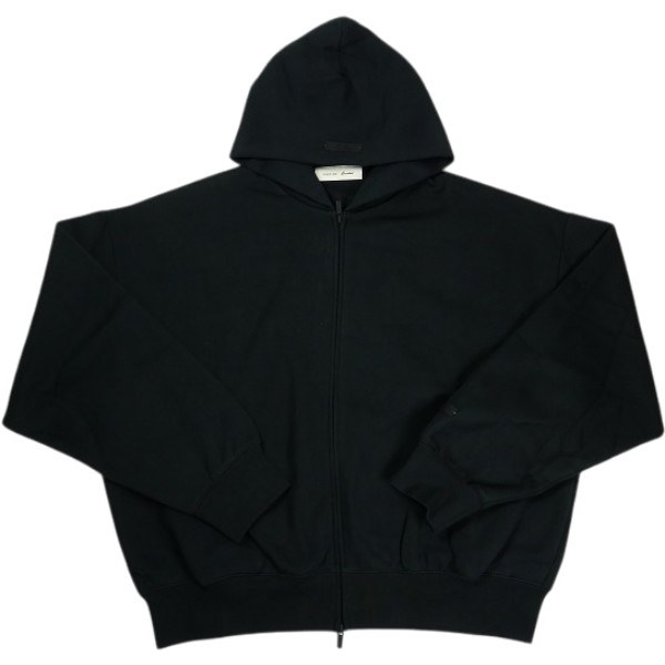Fear of God フィアーオブゴッド Essentials SS26 Classic Zip-Up Hoodie Vintage Black ジップパーカー 黒 Size 【M】 【新古品・未使用品】 30007814|ブランド古着の買取販売STAY246