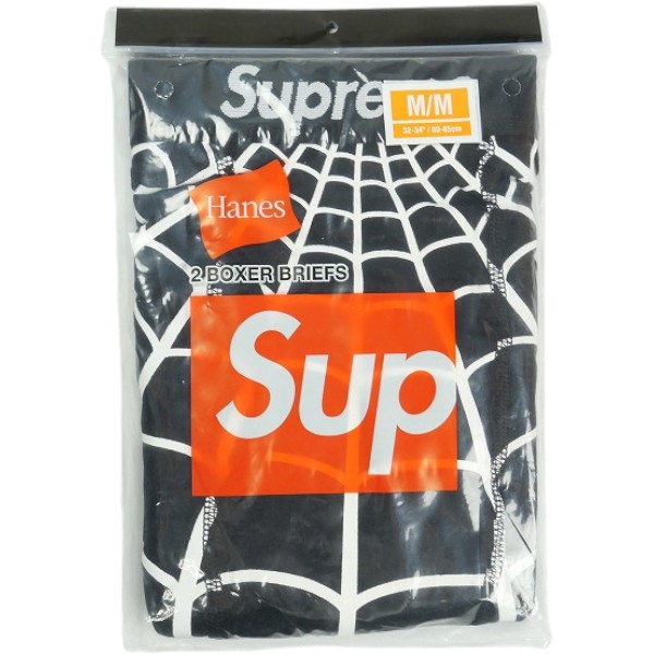 SUPREME シュプリーム 26SS Hanes Spider-Man Boxer Briefs (2 Pack) Black ボクサーブリーフ 黒 Size 【M】 【新古品・未当て嵌める品】 30009346