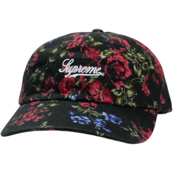 SUPREME シュプリーム 26SS Floral Flannel 6-Panel Black 旗がしら 黒 Size 【無償性】 【新古品・未当てはめる品】 30009446
