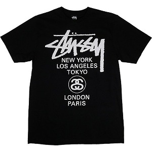 10982【美品・XLサイズ】Dior×ステューシー☆限定コラボ総柄tシャツ　黒 クリスチャンディオール ( Christian Dior ) × stussy
