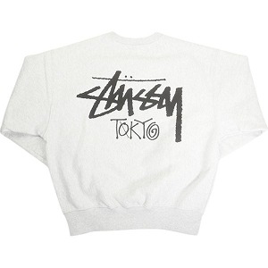 STUSSY ステューシー 25SS STOCK TOKYO CREW ASH HEATHER 日本の首都制限事項クルーネックスウェット 灰 Size 【XL】 【新古品・未当て嵌める品】 20815340 トップス-メンズファッション
